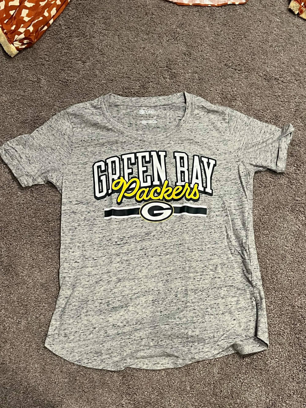 Authentic Green Bay Packers Gray Signature Tee, Small